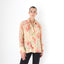 Romantic 90s Floral Blouse w/ Sheer Sleeves & Statement Cuffs