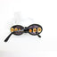 Collectable 80s Gianni Versace Classic Oval Eyes w/ Gold Flower Arms