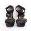 00s Does 70s Sky High Velvet Platforms [Euro 39]
