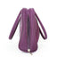 Metallic Purple Square Structured Handbag / Cosmetics Carry All