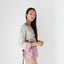 90s Indian Silk Patchwork Kimono Sleeve Top