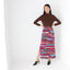 70s Groovy Choccy Long Sleeve Dress