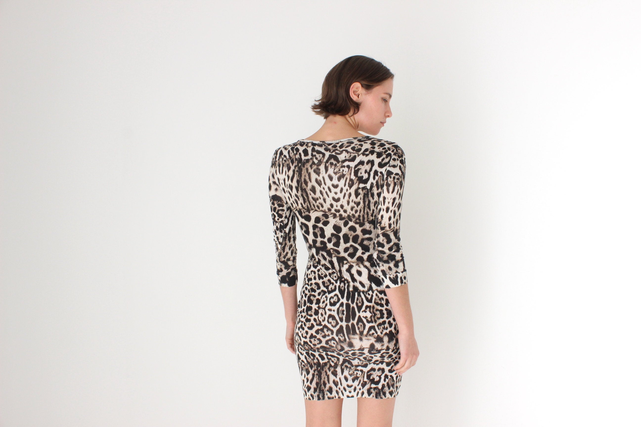 Y2K CAVALLI Leopard Bandage Dress