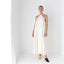 Minimal 90s Hand Made Halter Trapeze Gown