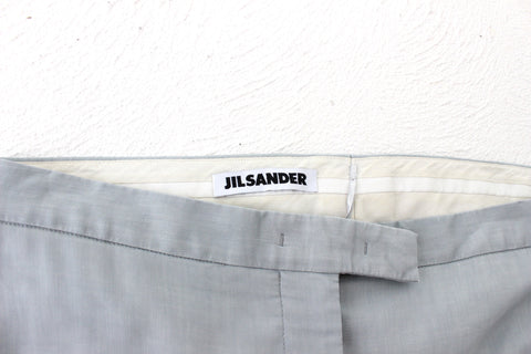 2000s JIL SANDER Wool & Linen Pastel Slim Trousers