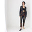 Y2K Wearable Art Spray Painted Hand Print Glitter Denim Set