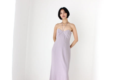 Stunning 90s "Covers" Pastel Halter Gown