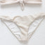 Skye & Staghorn Ribbed Cream Tie Front Bikini