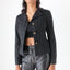 Y2K Dolce and Gabbana D&G Business Casual Pinstripe Blazer Top