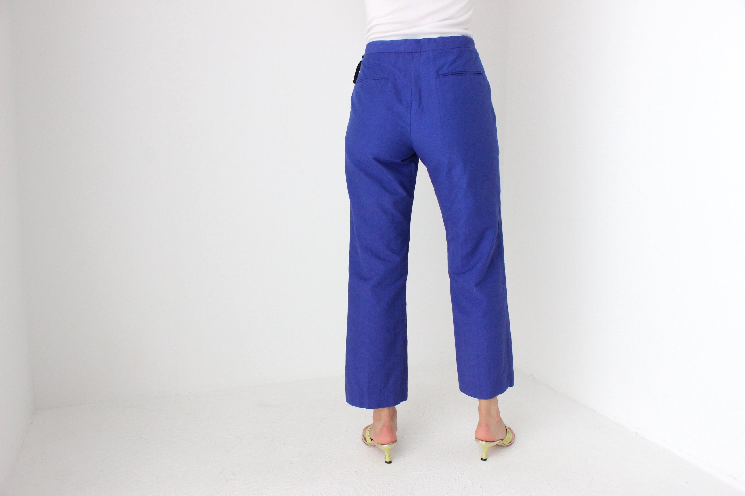 2000s MARNI Cobalt Cropped Trousers