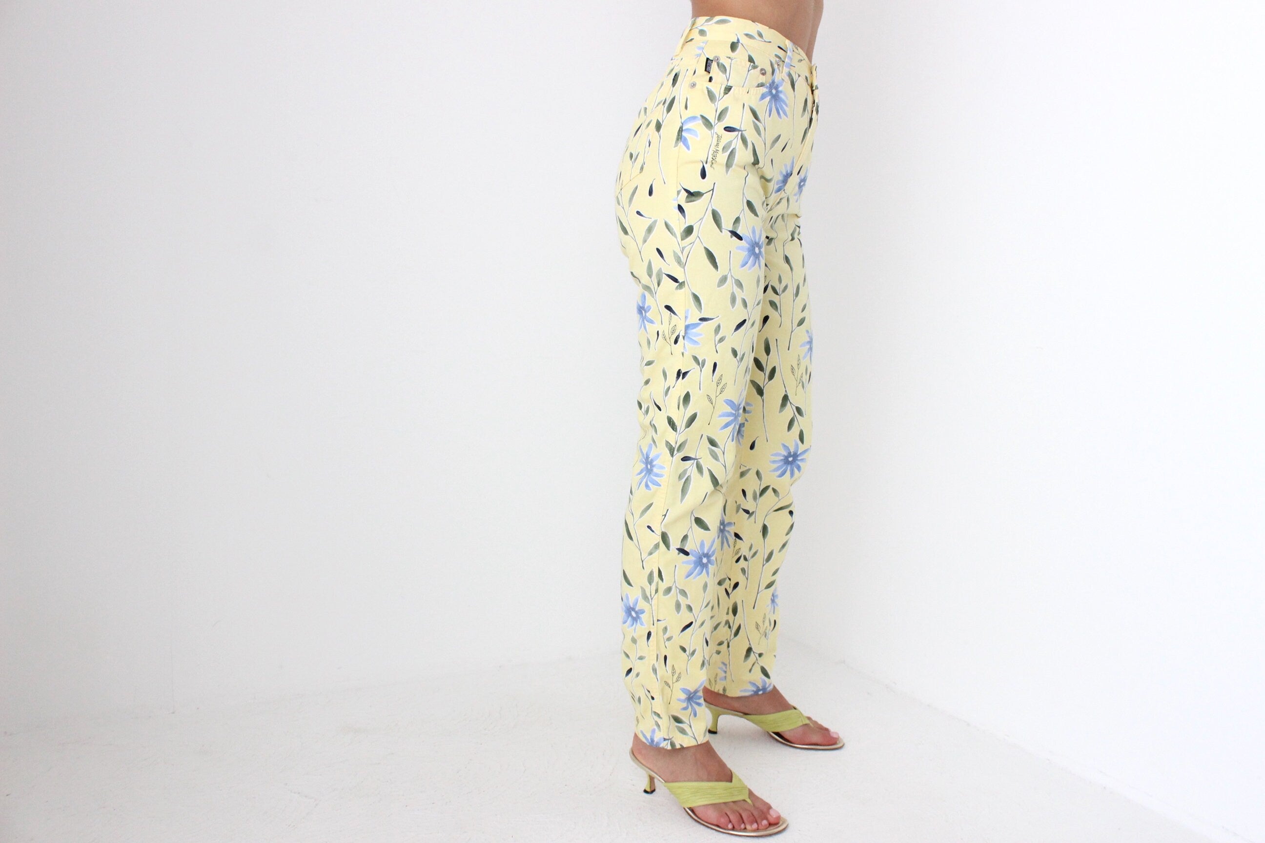 90s Moschino Lemon & Cornflower Jeans