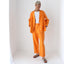80s Vibrant Pure Silk Boxy Two Piece Cruise Suit