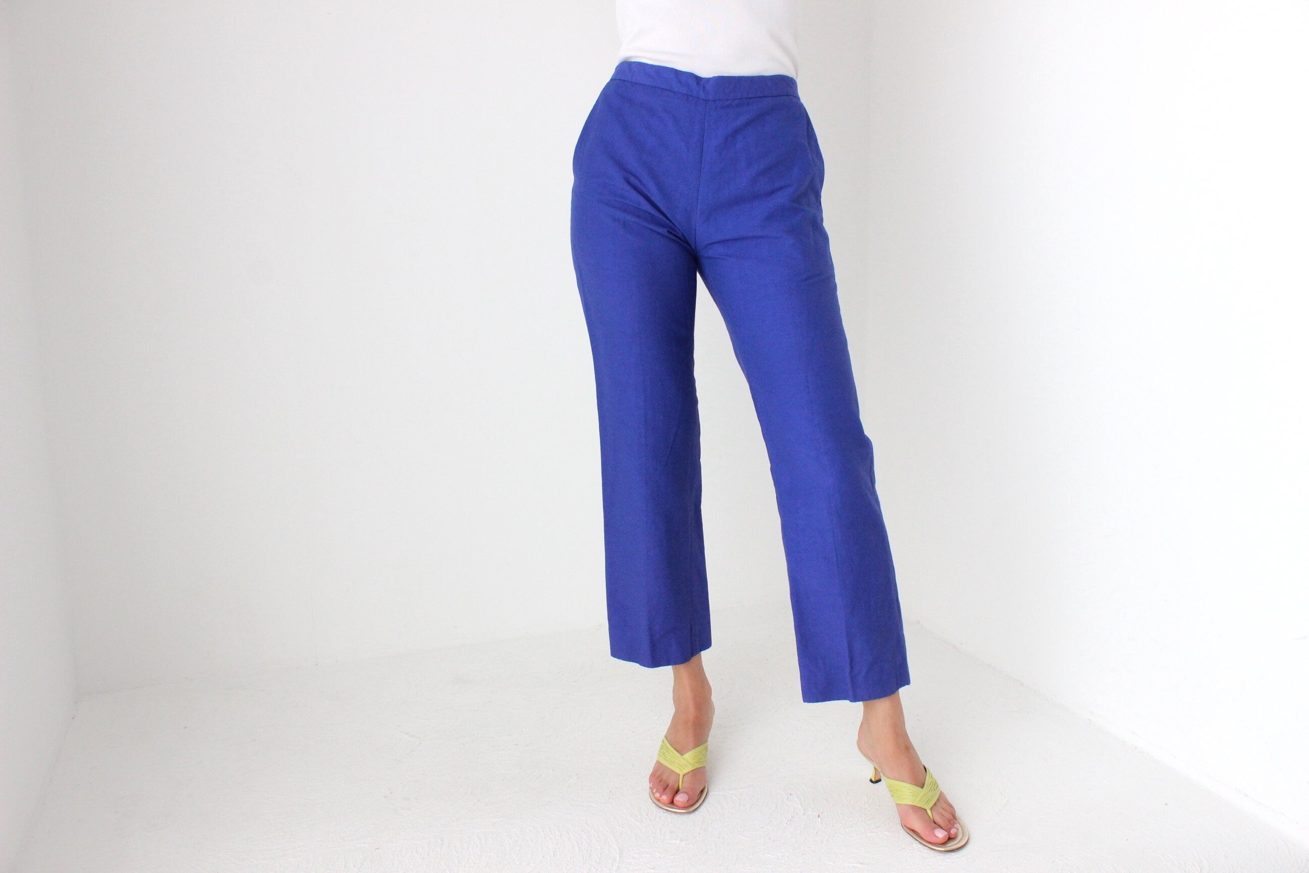 2000s MARNI Cobalt Cropped Trousers