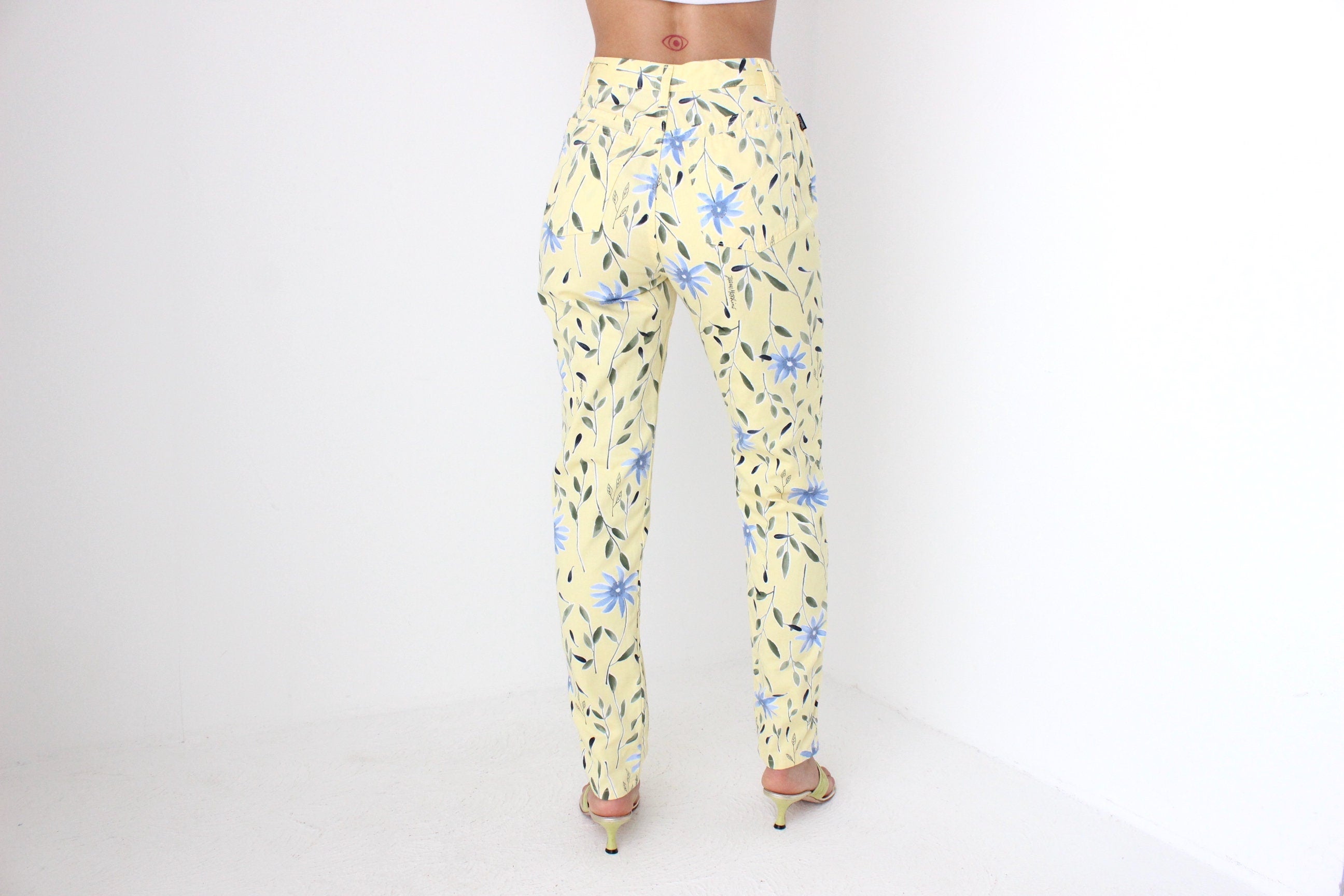 90s Moschino Lemon & Cornflower Jeans