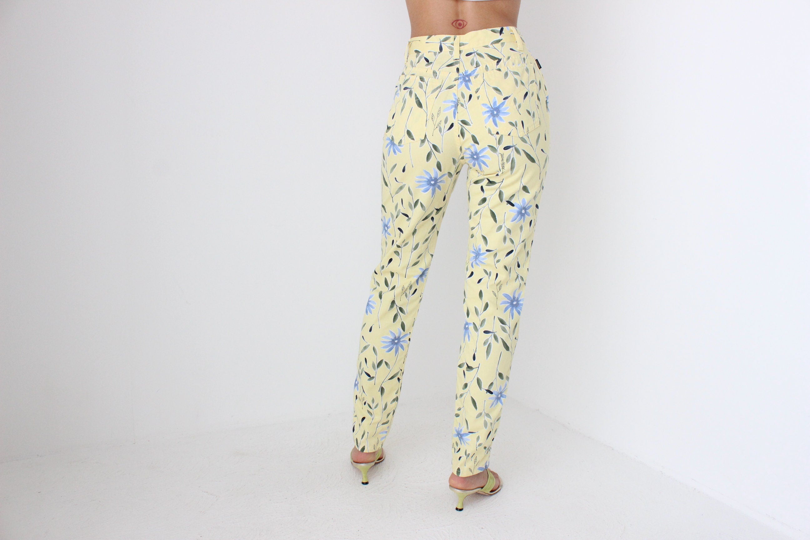 90s Moschino Lemon & Cornflower Jeans