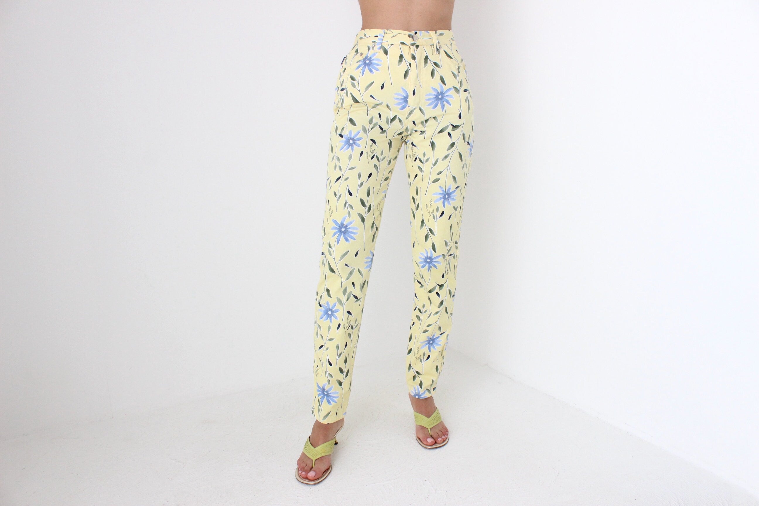 90s Moschino Lemon & Cornflower Jeans