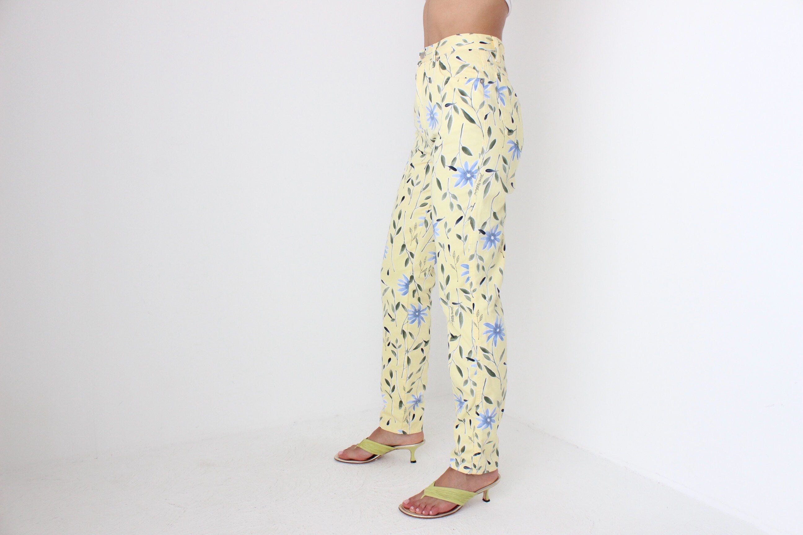 90s Moschino Lemon & Cornflower Jeans