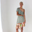Y2K Chiffon One Shoulder Asymmetric Ruffle Mini