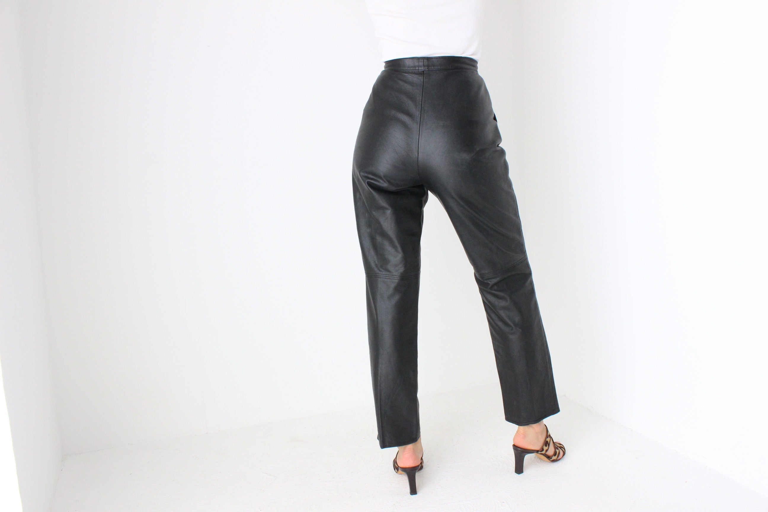 80s Softest {Genuine Leather} High Waist Pants