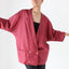 80s Parachute Batwing Cocoon Shirt Dress / Jacket