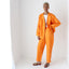 80s Vibrant Pure Silk Boxy Two Piece Cruise Suit