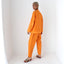 80s Vibrant Pure Silk Boxy Two Piece Cruise Suit