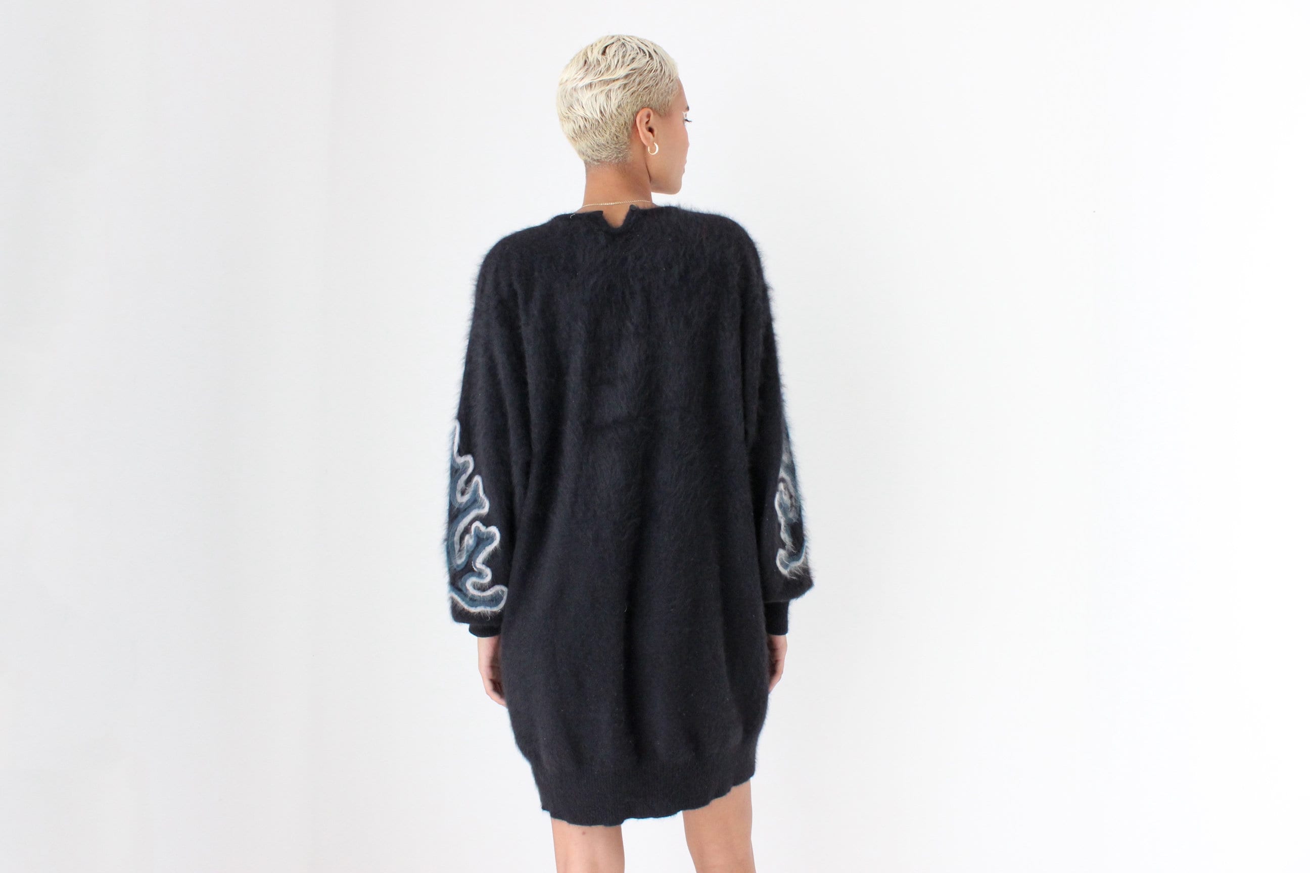 80s Softest Angora Sweater Dress by "Keomi"