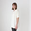 80s Boxy Cream Draped Crepe Relaxed Tee Top