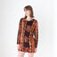 90s Baroque Printed & Beaded Loose Jersey Top or Mini