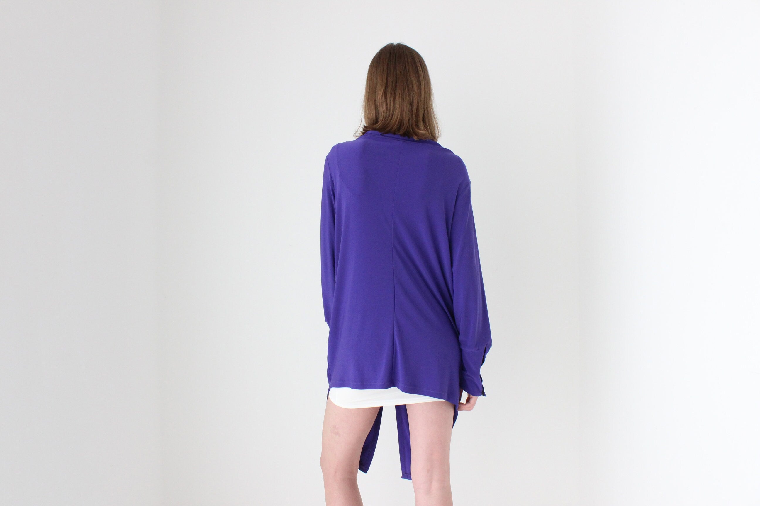 2000s Draped Batwing Cocoon Top