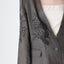 90s Pure Linen Lace Cutwork Blazer Top