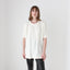 80s Boxy Cream Draped Crepe Relaxed Tee Top