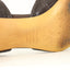 Y2K Choc Mock-Croc Leather Pointed Kitten Heels ~ Euro 38