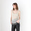 90s LA PERLA Italy Nude Mesh & Beaded Cami Top
