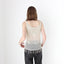90s LA PERLA Italy Nude Mesh & Beaded Cami Top