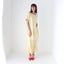 80s Pastel ~ Pure Silk ~ Relaxed Garden Party Dress w/ Green Sash Belt