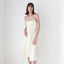 90s Lisa Ho Pure Silk Chiffon Spaghetti Strap Dress