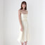 90s Lisa Ho Pure Silk Chiffon Spaghetti Strap Dress