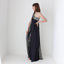 Heavenly 90s Lisa Ho Midnight Silk Avant Garde Formal Gown