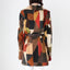 MAGNIFICENT {GENUINE SHEARLING} Rainbow Sheepskin Patchwork 90s does 70s Multi Colour Suede Coat