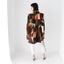 MAGNIFICENT {GENUINE SHEARLING} Rainbow Sheepskin Patchwork 90s does 70s Multi Colour Suede Coat