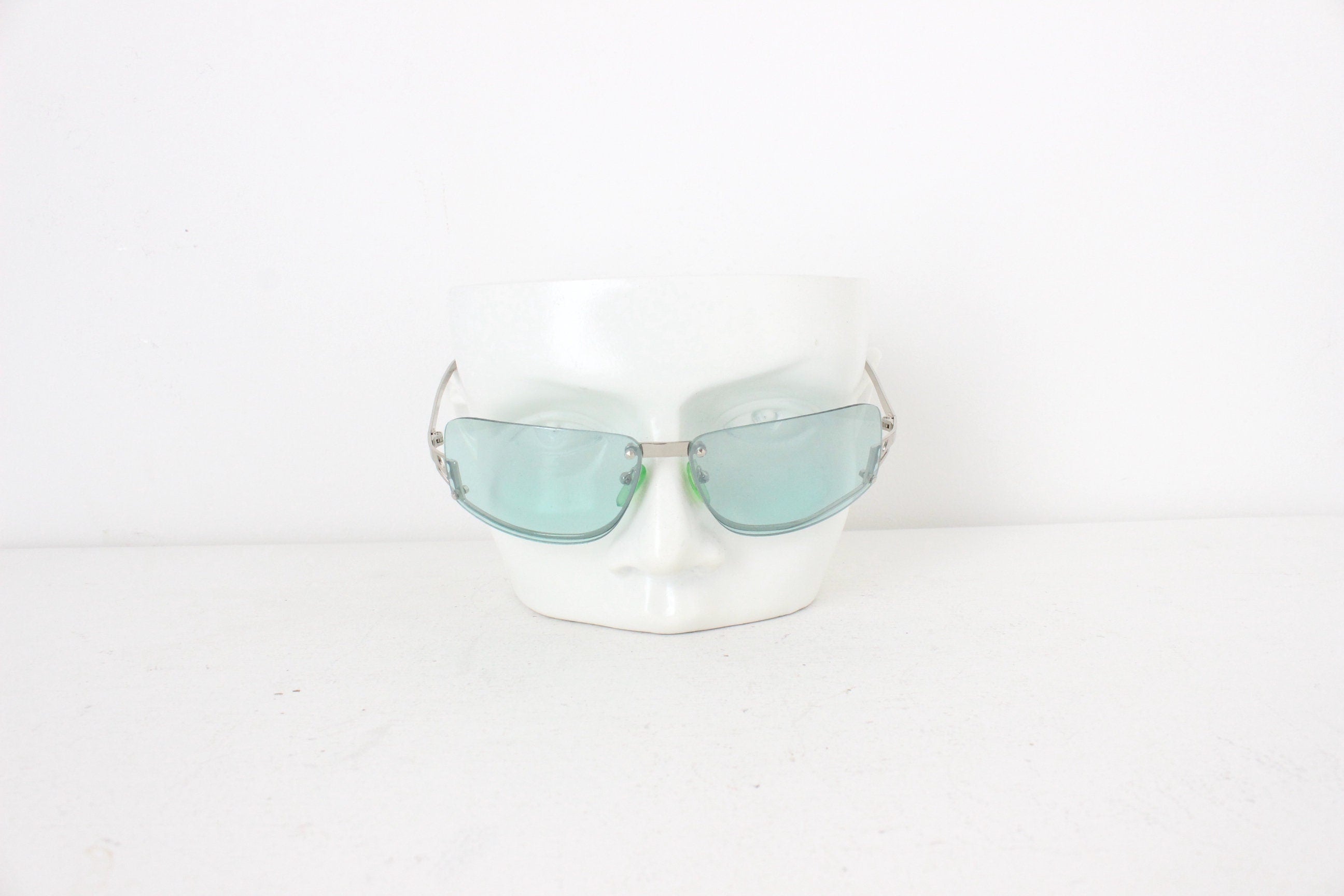 Y2K Cincept Eyewear Techno Green Shield Sunglasses