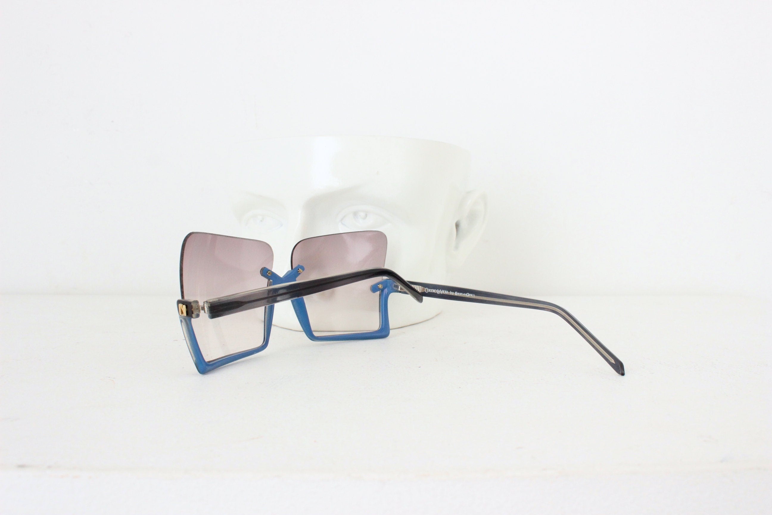 1970s Italian Vintage Architect Designed Sunglasses by Claudio La Viola
