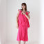 Maximalist 80s Gucci Vibe Dramatic Draped Puff Party Dress