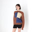 80s Wool + Mohair Geometric "Checker" Knit Sweater