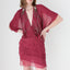 Y2K Embellished Silk Plunge Neck Backless Mini Dress