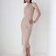 Y2K 'Invisible' Sexy Minimal Asymmetric Slip Cocktail Dress
