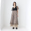 Stunning 70s Trippy Optical Strobe Voluminous Halter Dress
