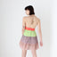 Y2K 'Pani' Silk & Cotton Tiered Ruffle Halter Mini