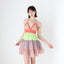 Y2K 'Pani' Silk & Cotton Tiered Ruffle Halter Mini